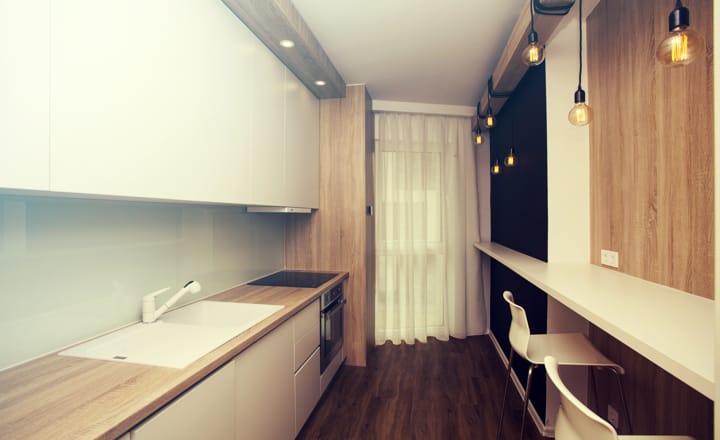aprovechamiento de la cocina de un piso pequeño